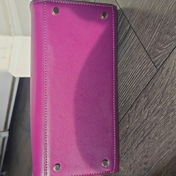 Kate Spade Staci Small Saffiano Crossbody Tote Magenta Purple Barbiecore Pink - Picture 4 of 8